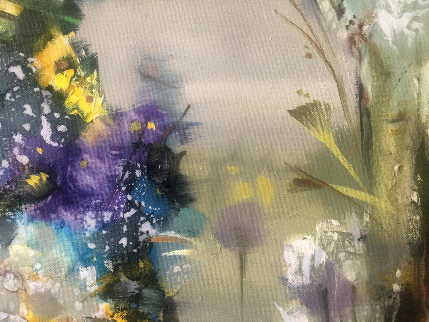 Abstract oil painting Flowers Anatoly Tarabanov