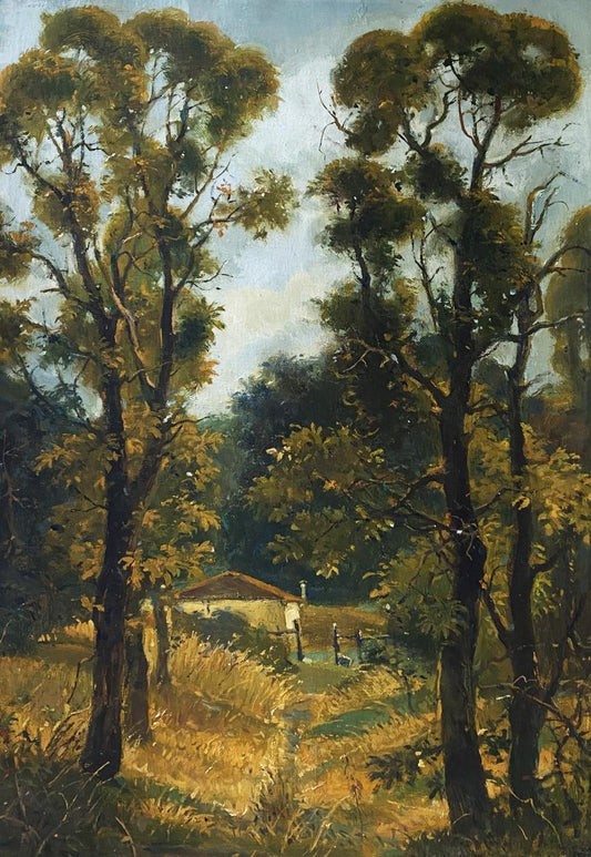 Oil painting On the path home Oleg Litvinov