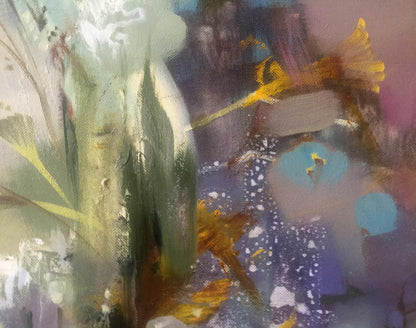 Abstract oil painting Flowers Anatoly Tarabanov