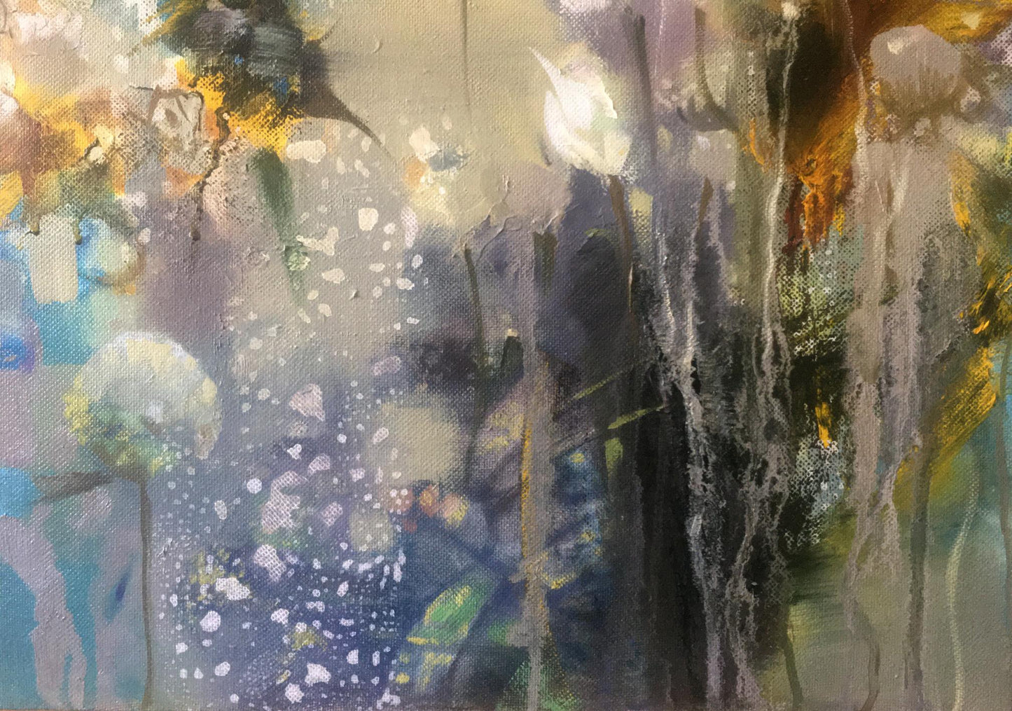 Abstract oil painting Flowers Anatoly Tarabanov