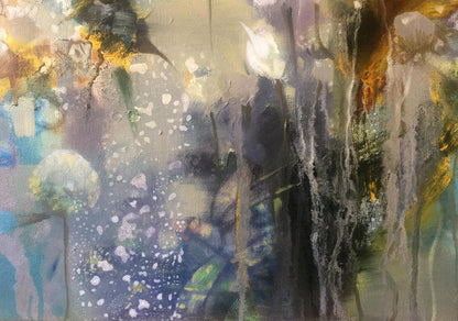 Abstract oil painting Flowers Anatoly Tarabanov