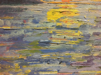 Oil painting Morning Les' T. S.