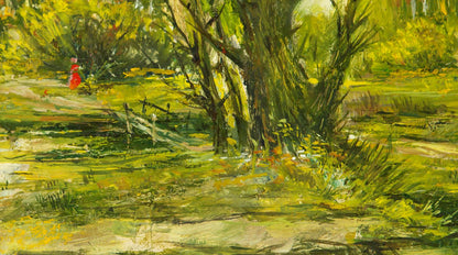 Oil Painting In the Forest