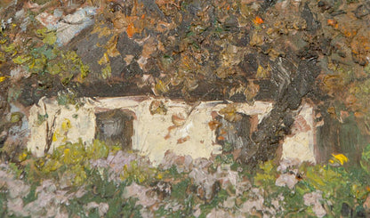 Oil painting an evening over my house Ivan Tsyupka