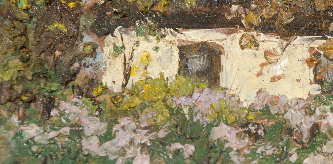 Oil painting an evening over my house Ivan Tsyupka