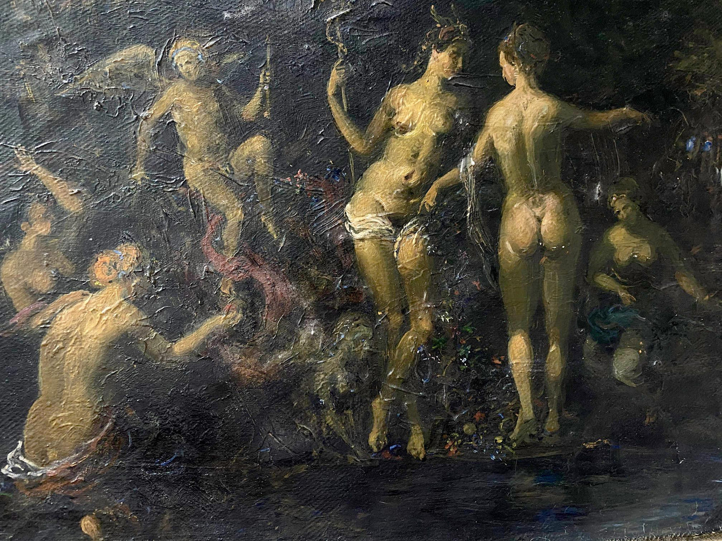 oil nature girl