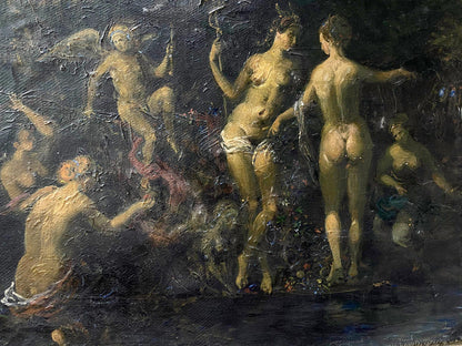 oil nature girl