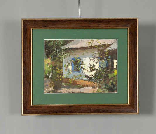 Oil Painting Lonely House Ivan Tsyupka / Rural Landscape