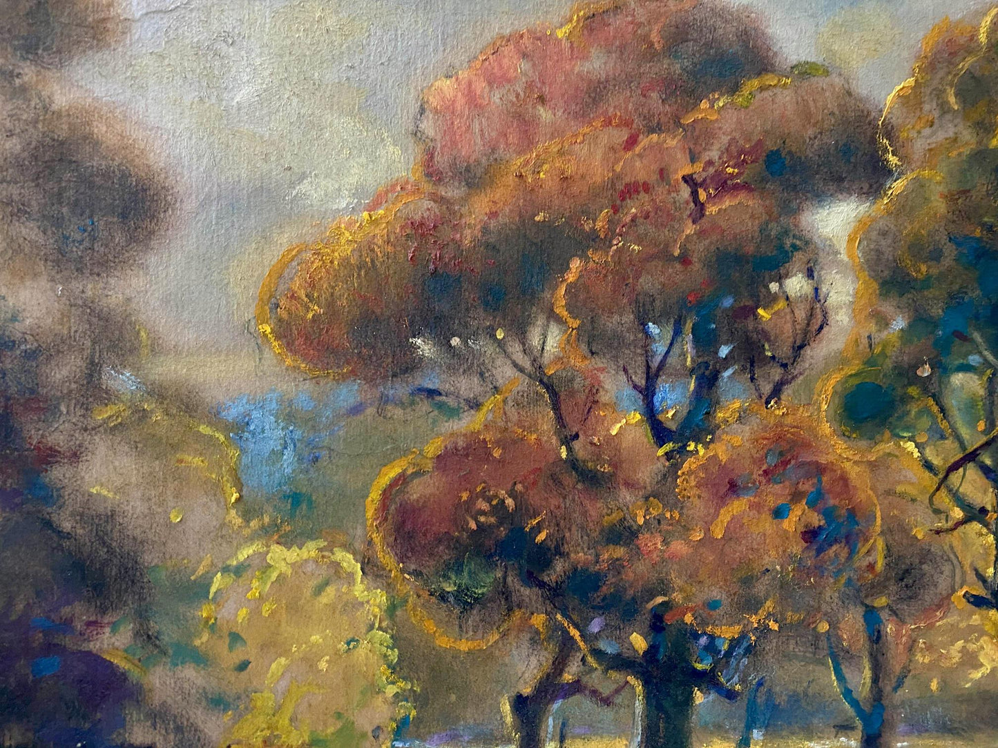 oil cloudy painting