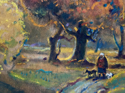 oil forest art