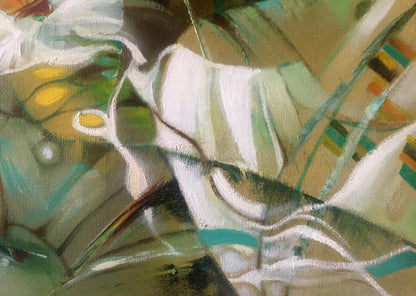 Abstract oil painting Summer meadow Anatoly Borisovich Tarabanov