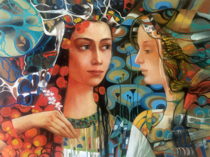 Abstract oil painting Clea Anatoly Borisovich Tarabanov