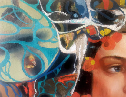 Abstract oil painting Clea Anatoly Borisovich Tarabanov