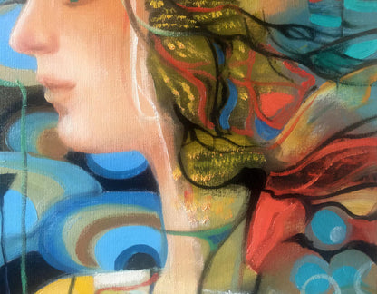 Abstract oil painting Clea Anatoly Borisovich Tarabanov