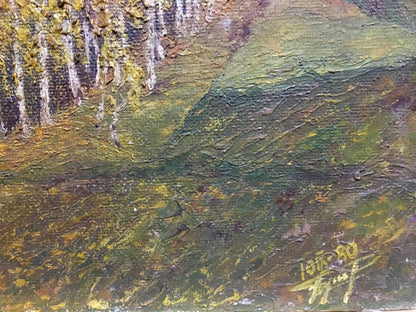 Golden Autumn rendered in oil