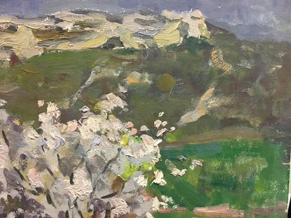 Oil painting Blooming tree Golub Stepan Filippovich