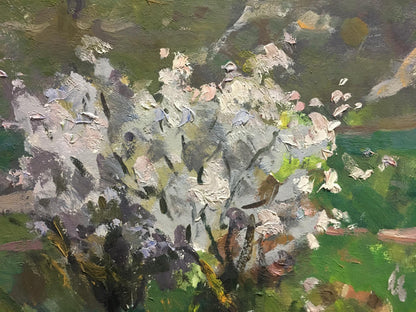 Oil painting Blooming tree Golub Stepan Filippovich