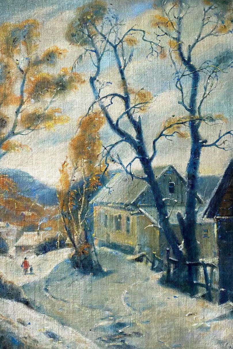 Oil painting Winter day Litvinov Oleg Arkad'yevich