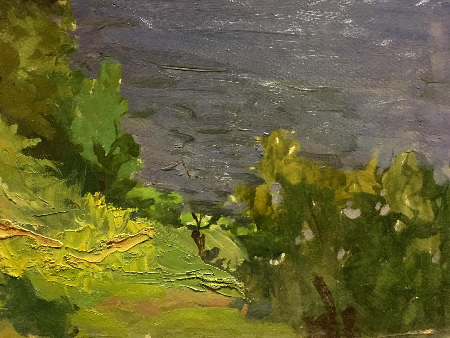 Oil painting City by the sea Korostelev Vladimir Alexandrovich