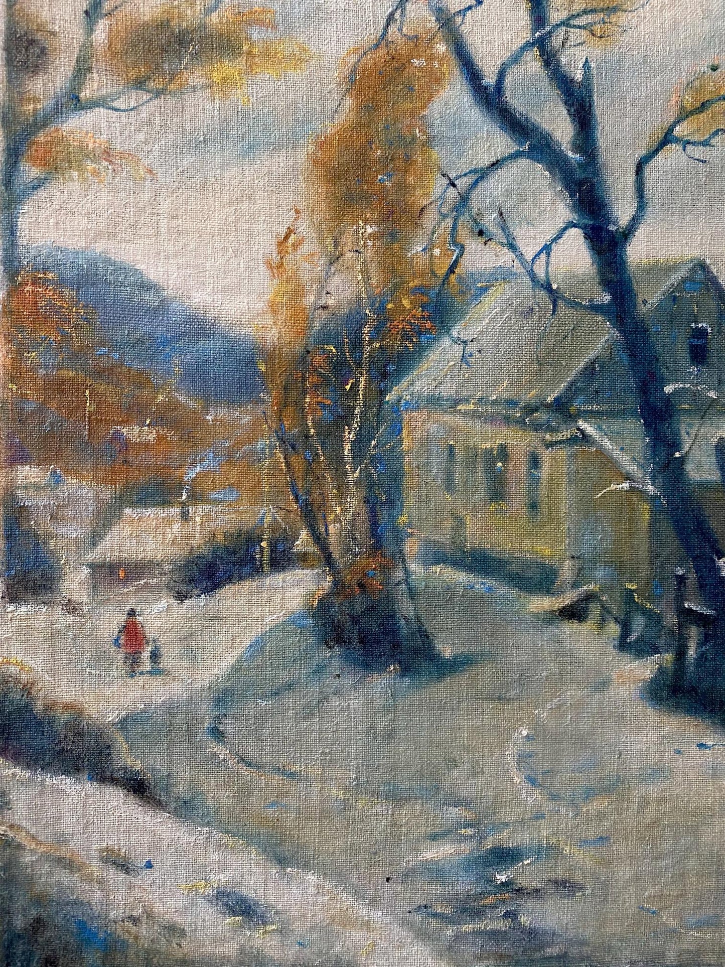 Oil painting Winter day Litvinov Oleg Arkad'yevich