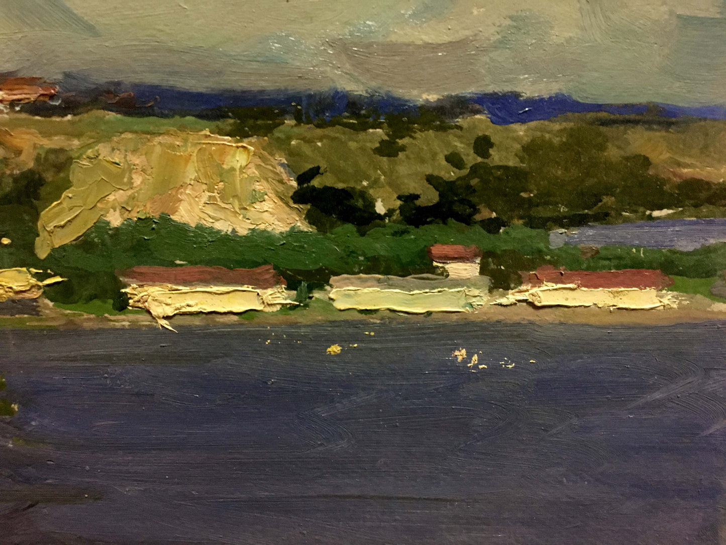 Oil painting City by the sea Korostelev Vladimir Alexandrovich