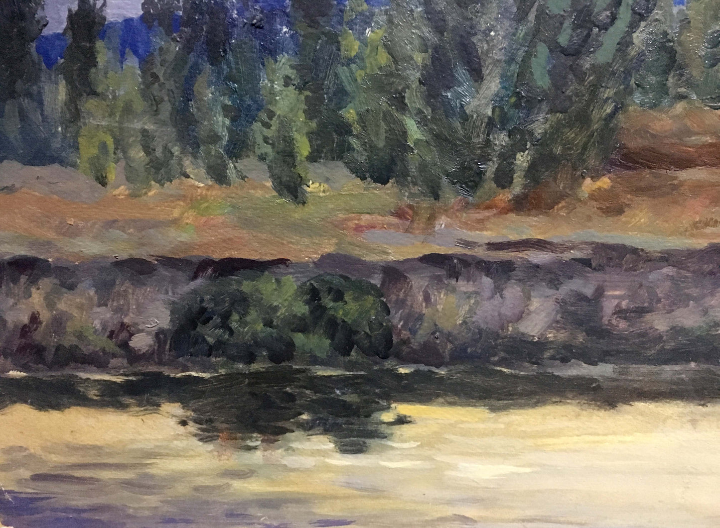 Forest landscape oil painting