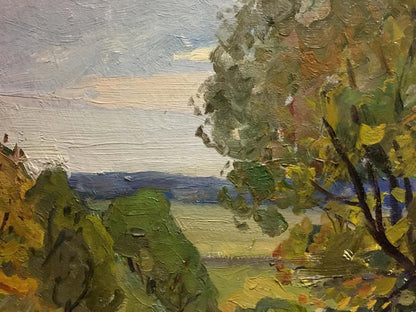Oil painting Old big tree Unknown artist