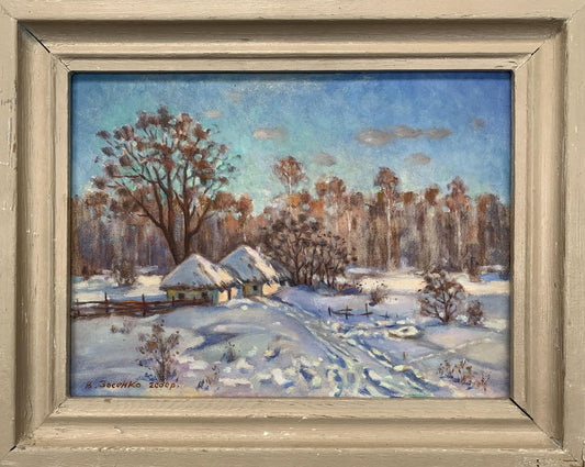Oil painting Winter days Valery Kupriyanovich Zosenko