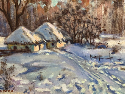 Oil painting Winter days Valery Kupriyanovich Zosenko