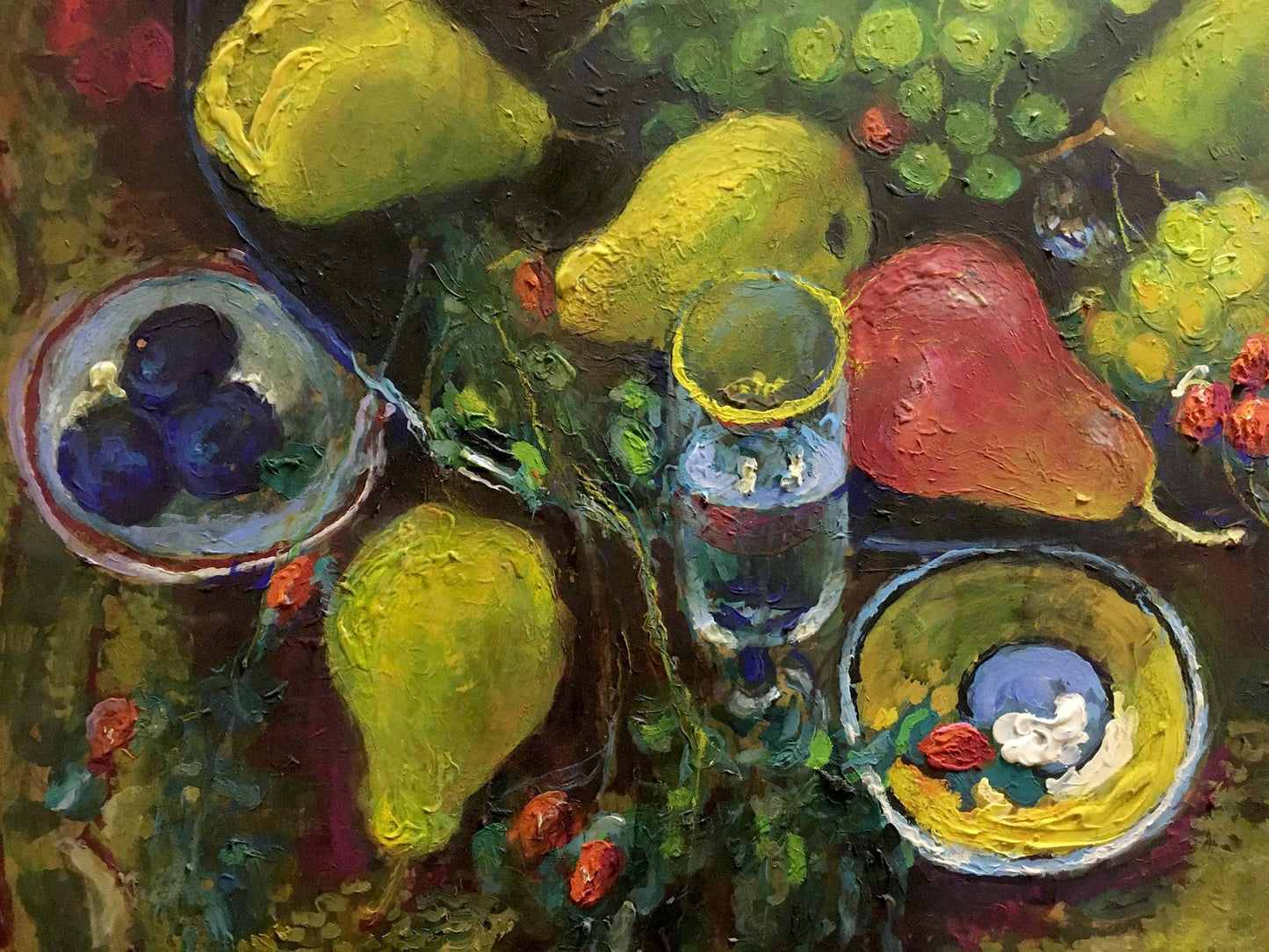 Oil painting Fruit on the table  Maksimenko Nikolay Antonovich
