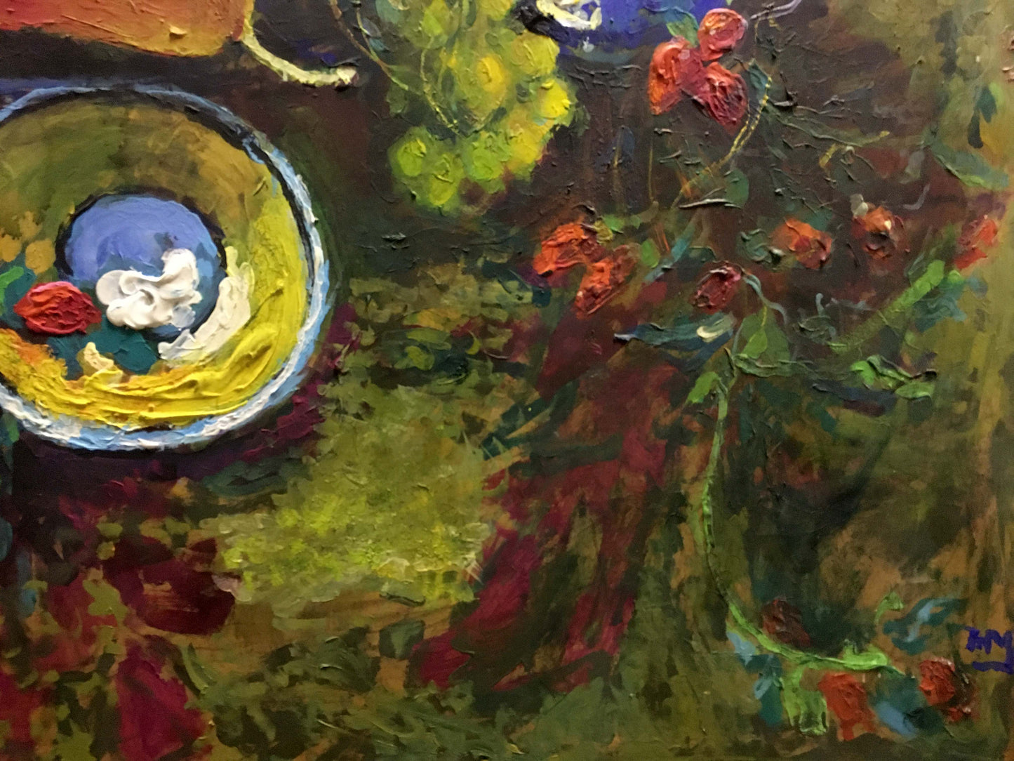 Oil painting Fruit on the table  Maksimenko Nikolay Antonovich