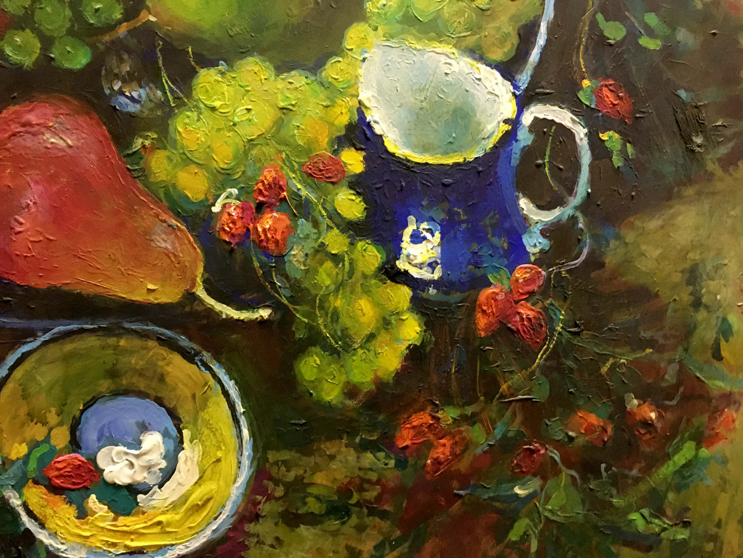 Oil painting Fruit on the table  Maksimenko Nikolay Antonovich