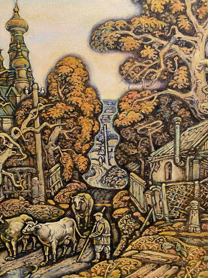 Oil painting Autumn, province Litvinov Oleg Arkad'yevich