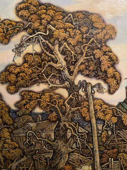 Oil painting Autumn, province Litvinov Oleg Arkad'yevich