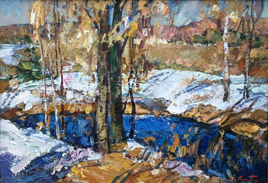 The last day oil painting