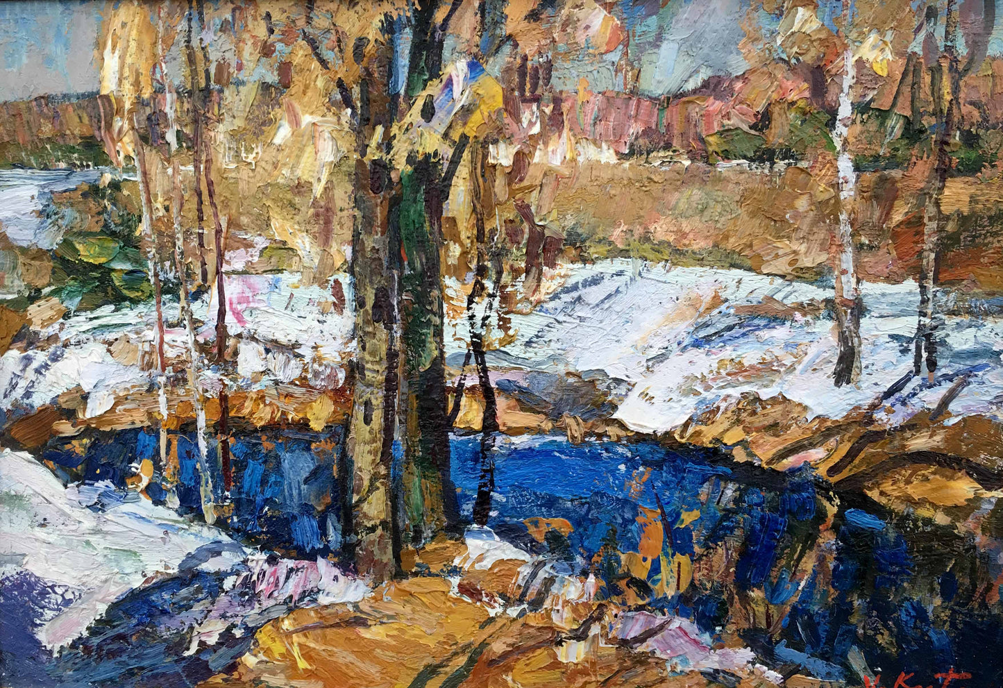 The last day oil painting