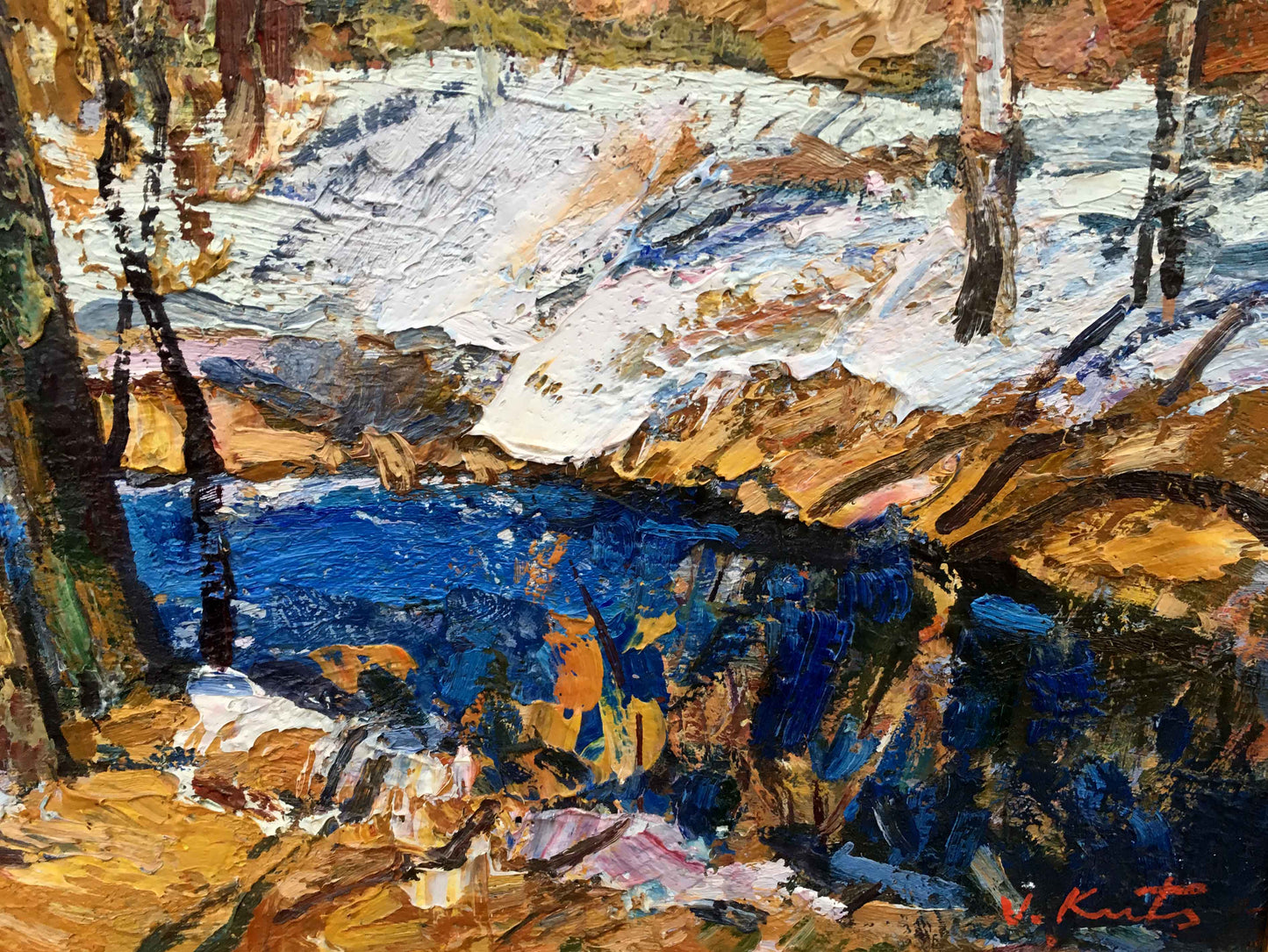 The last day oil painting