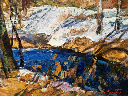 The last day oil painting