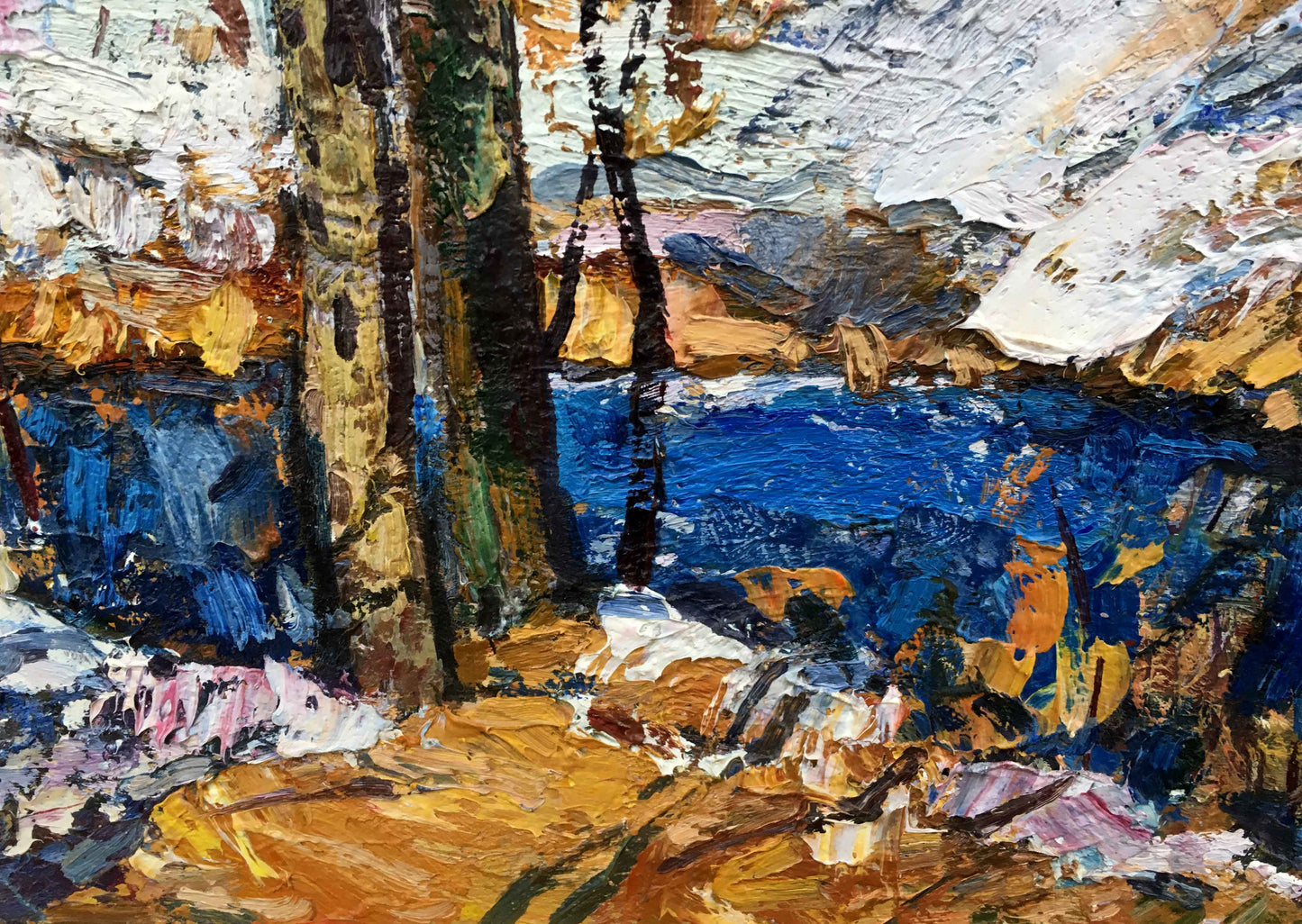 The last day oil painting