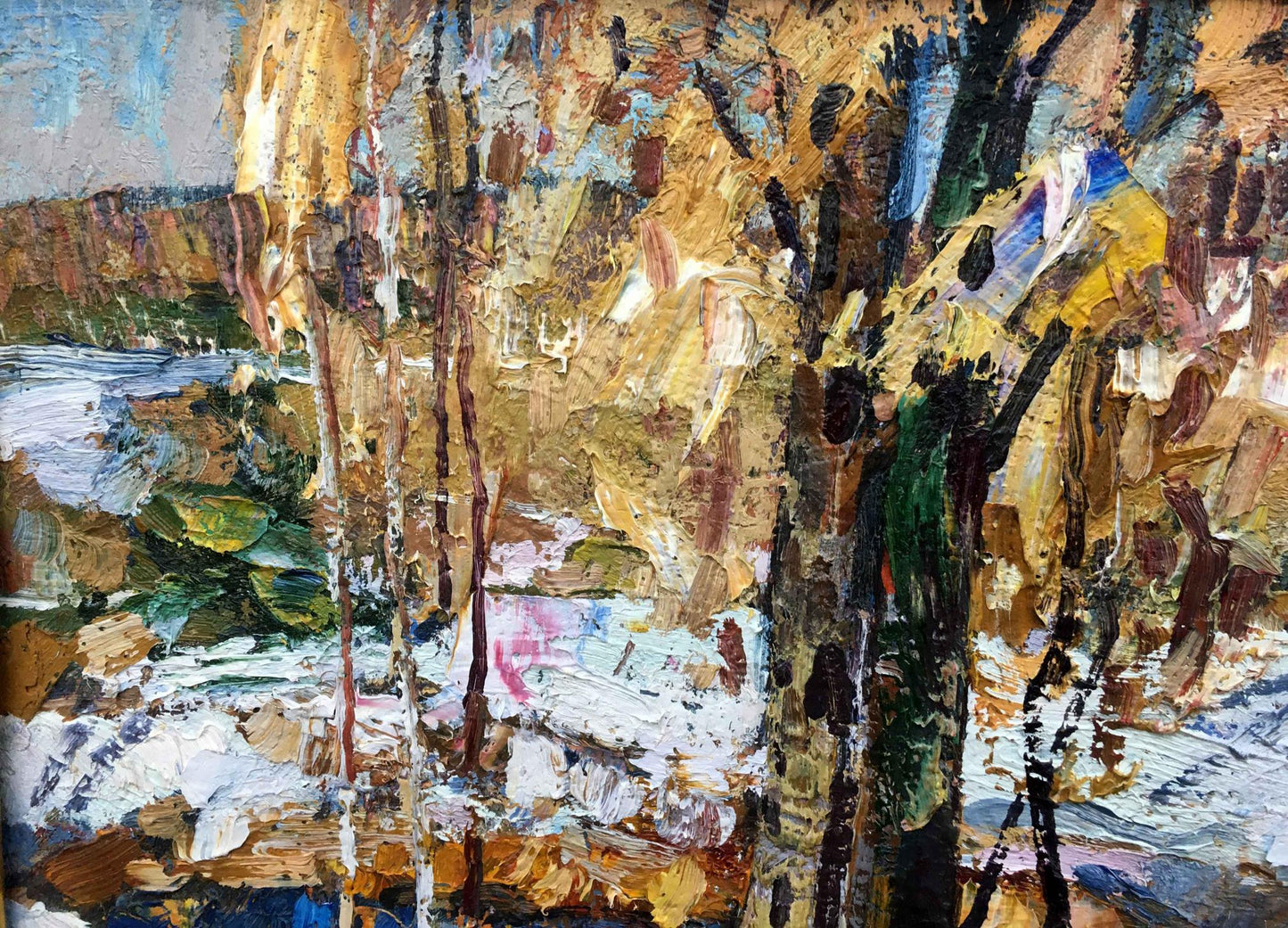The last day oil painting