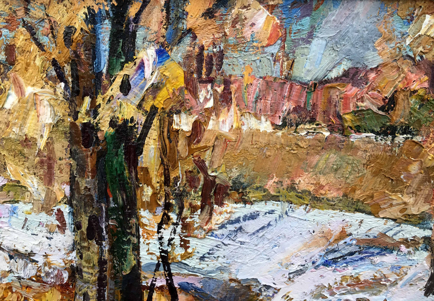 The last day oil painting