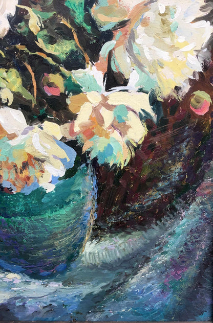Peony oil painting V.Khomchuk