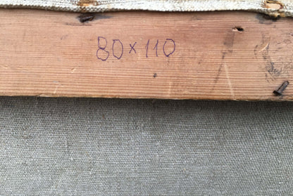 Oil painting Hut in the autumn forest Iv. Geyko