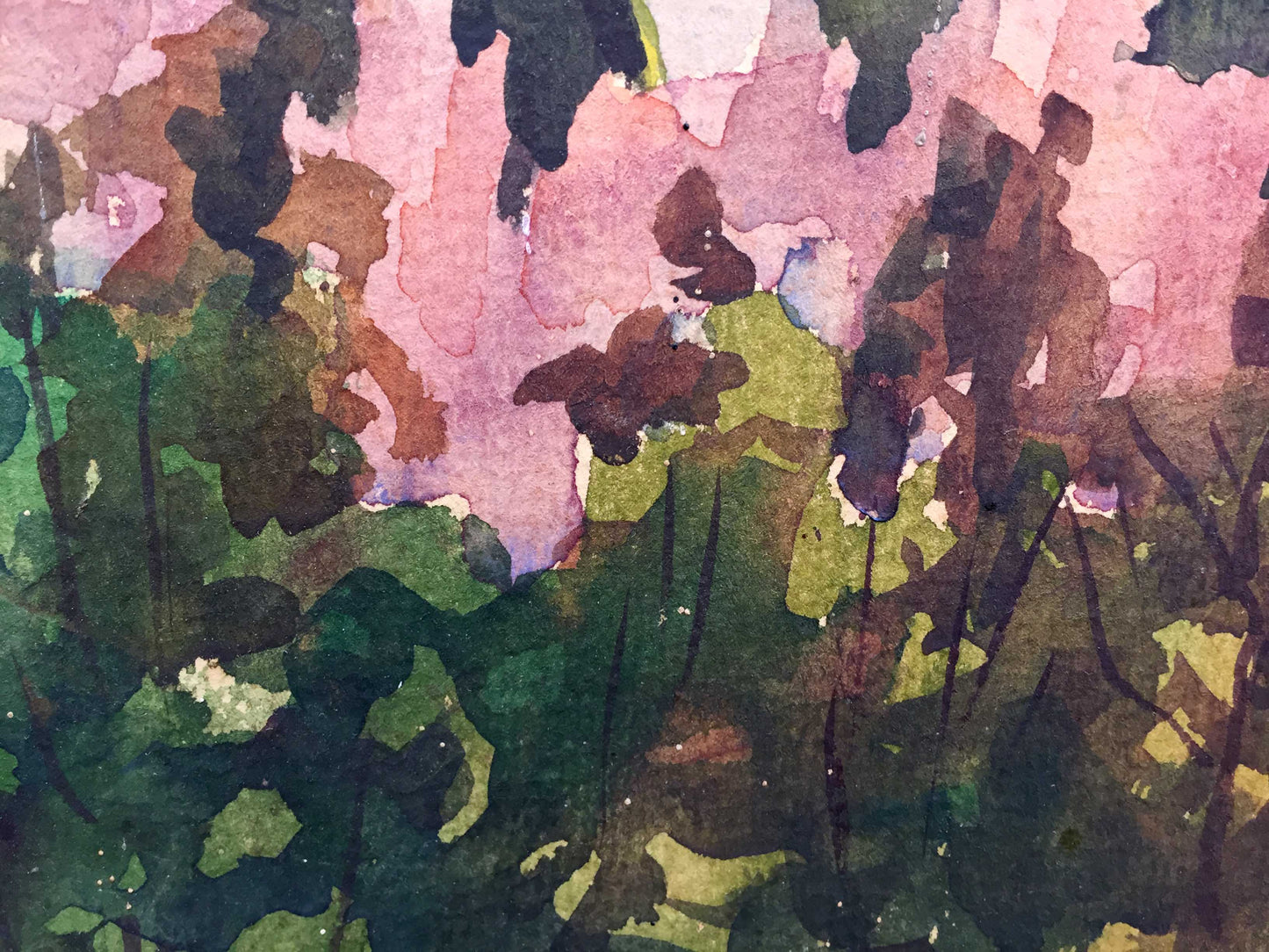 Watercolor painting Trostyanets Zosenko Valery Kuprianovich