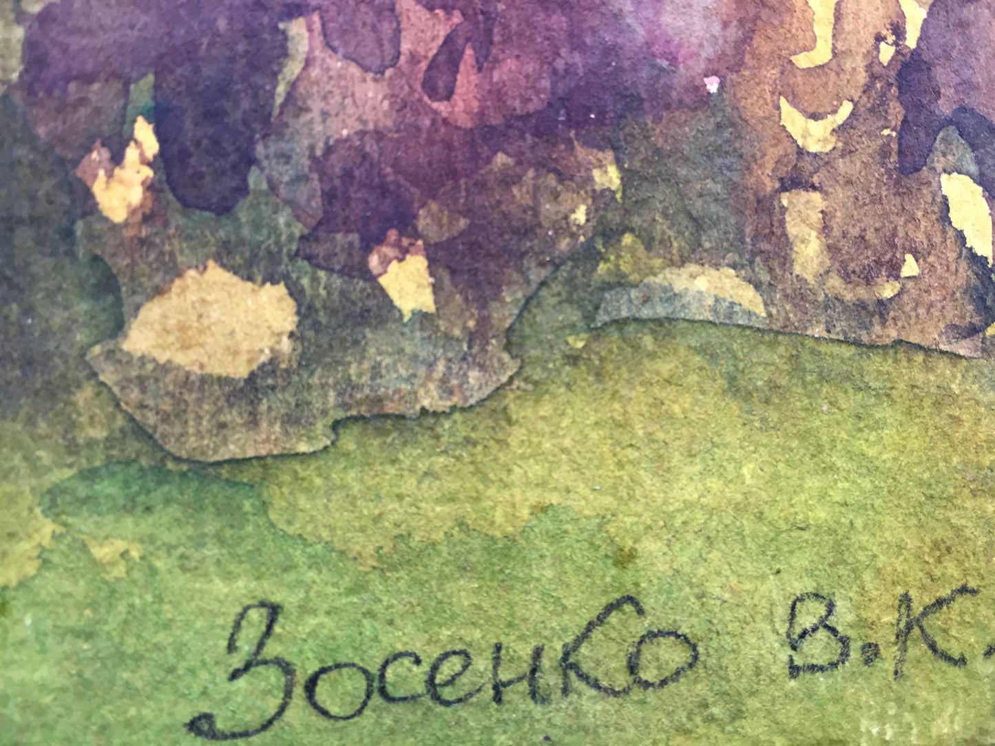 Watercolor painting Trostyanets Zosenko Valery Kuprianovich