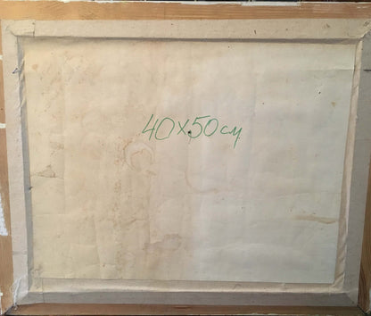 Oil painting 19th century church Zhulinsky Nikolay Vasilyevich