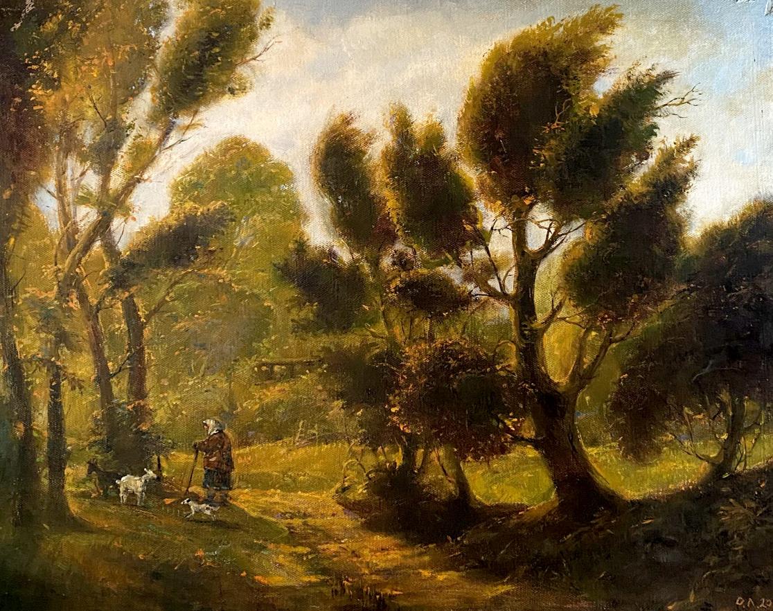 Oil painting September day Oleg Litvinov
