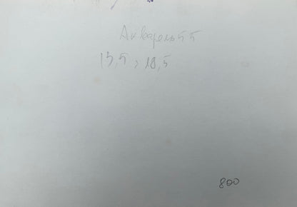 Watercolor painting Village edge Viktor Mikhailichenko