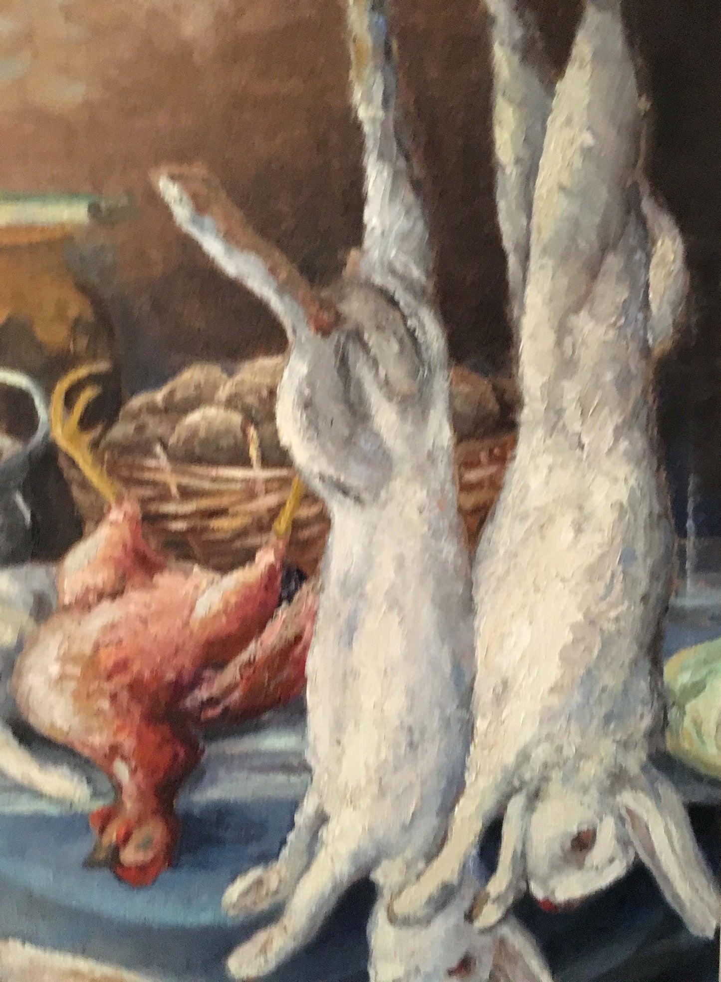 Oil painting hunting still life A. Cherkas