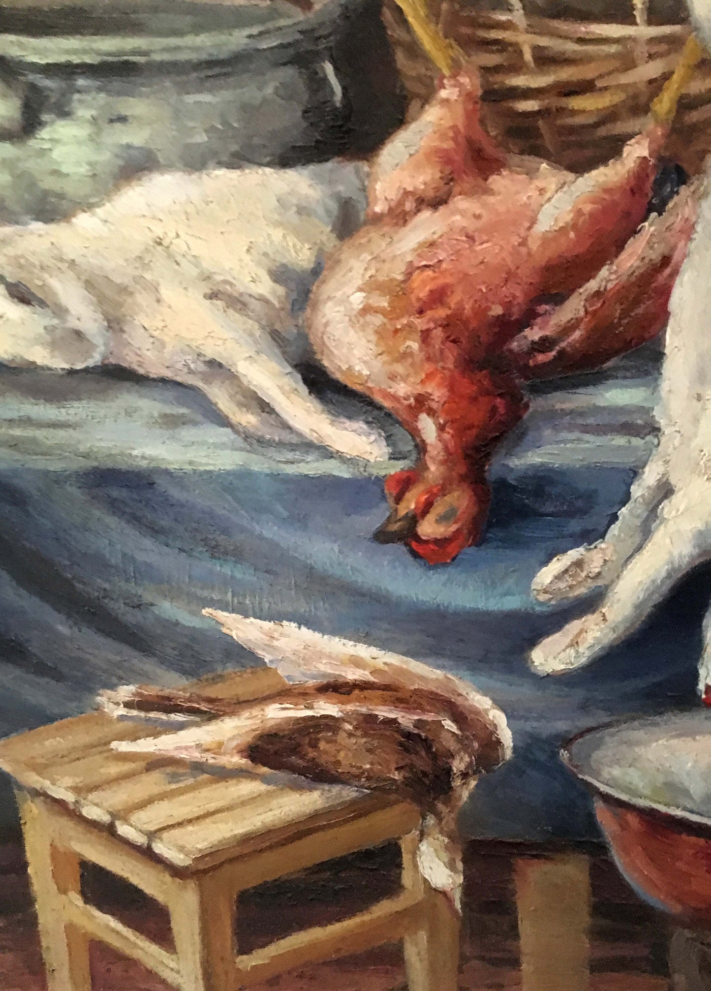 Oil painting hunting still life A. Cherkas